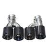 Compatible with BMW 5 Series G30/G38 525li/530 Quad Outlet Exhaust Pipe Titanium Black Tailpipe Cover