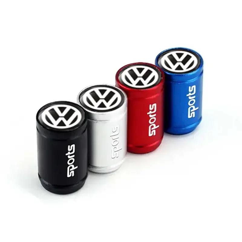 Para VW Novos 4PCS Tampas de Válvula de Ar para Pneu de Roda de Carro Cobertura de Haste Para Volkswagen Passat Santana Touareg Tiguan GTI Rline Bora Jetta Bee