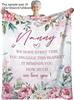 PC Gift Blanket To My Wife To Family Members Flannel Thin Blankets for Birthday Mothers Day Gift Perfect Gifts Four Season Use