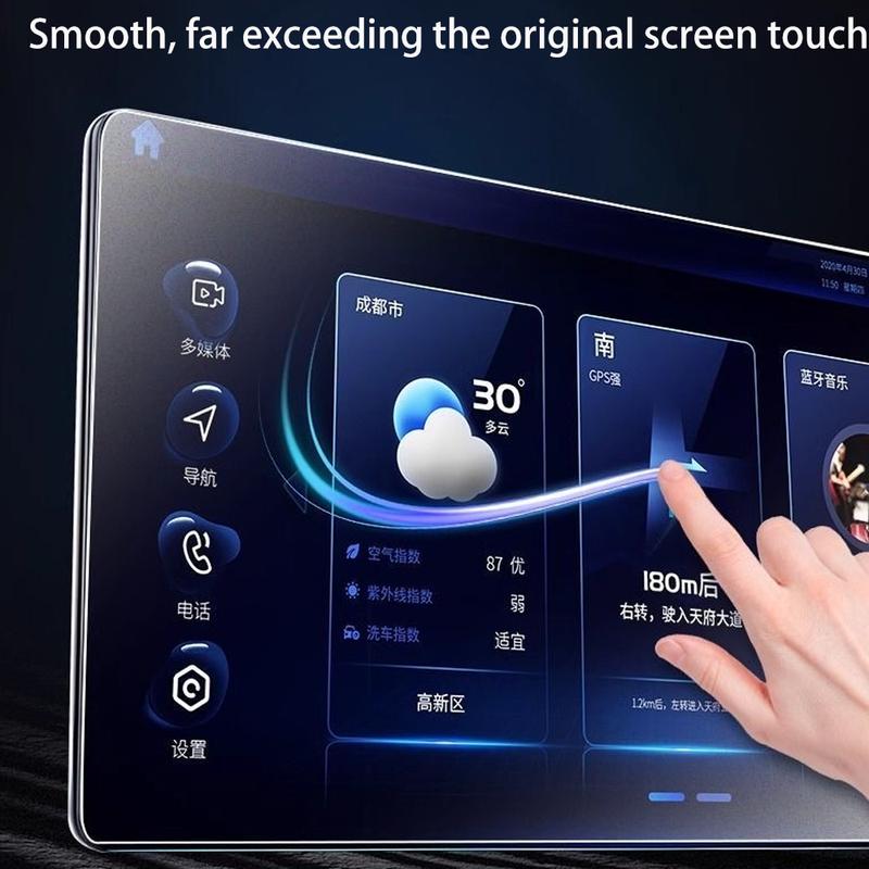 For Zeekr 7X 2024 2025 2026 Car Trument Navigation Rear TV Entertainment Armrest Protect Tempered Film Interior Accessories