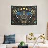 1pc Butterfly Moon Tapestry, Bohemian Plant Tapestry, Aesthetic Moth Snake Tapestry, Retro Plant Starry Sky Tapestry