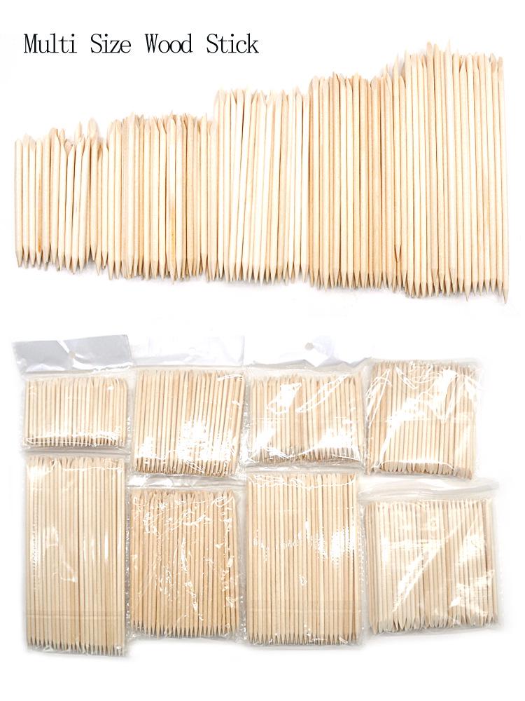 

Nail Art Natural Wood Double-Headed Sticks - 100 Pieces 63mm (100 pieces/pack)