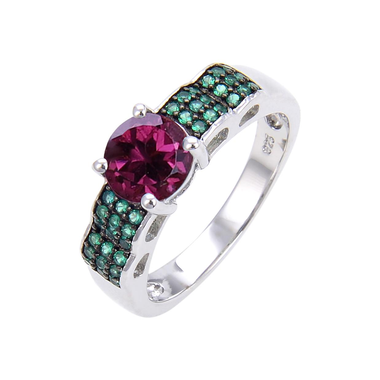 Abiding Jewelry Hot Sale Cheap Classic Solitaire Jewelry Rings Solid 925 Silver Body Jewelry Custom Rhodolite Garnet Rings 5