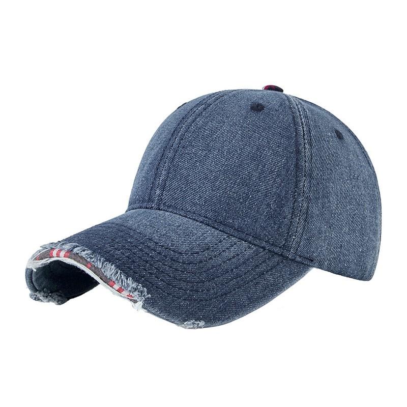 Distressed Washed Cotton Baseball Cap Men Women Unisex Adjustable Soft Visor Sun Hat Streetwear
