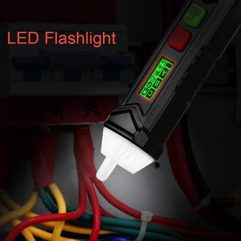 HT100P Non Contact 3 Phase Rotation Indicator AC Voltage Detector Pen Tester Right Left Normal Reverse Rotation Pencil