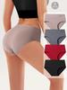 4Pcs Women's Cotton Panties High Waist Body Shaper Underwear Breathable Underpants Soft Panty Slimming Female Briefs S-XXL