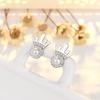 925 Sterling Silver Cross Stud Earrings For Women High Quality Exquisite Student Girlfriend Jewelry Accessories Heart GiftGood product