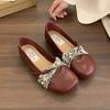 Shallow single shoes women's new summer and autumn one-pedal ballet style Mary Jane evening small leather shoes Doudou shoes