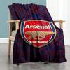Arsenal Customize Text Blanket Throw Personalized Blanket Comfortable Suitable for Bed Seaside Picnics Office Chair Four Seasons Multipurpose
