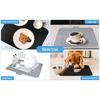 Silicone Drain Mat Quick-Drying Design Raised Ridges Bottom Slope Dish Drainer Kitchen Dining Room Sink Organizer Mat