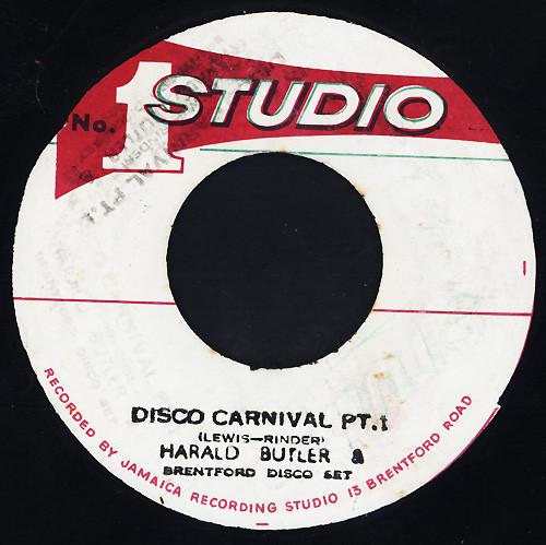 7inch Record HAROLD BUTLER BRENTFORD DISCO SET Disco Carnival Pt.1 NONE Studio One 1977 Jamaica Reggae Ska Dub Used