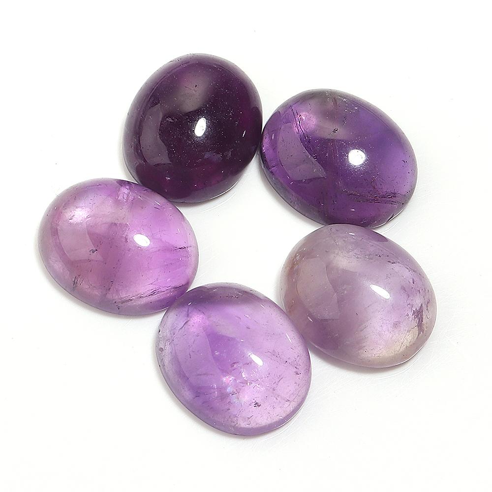 2-5 Stück/Los Natürliche Steinkabochonen Unregelmäßig Oval Quadrat Wassertropfenförmig Amethyst-Kabochon Für DIY Ringe Halsketten Zubehör