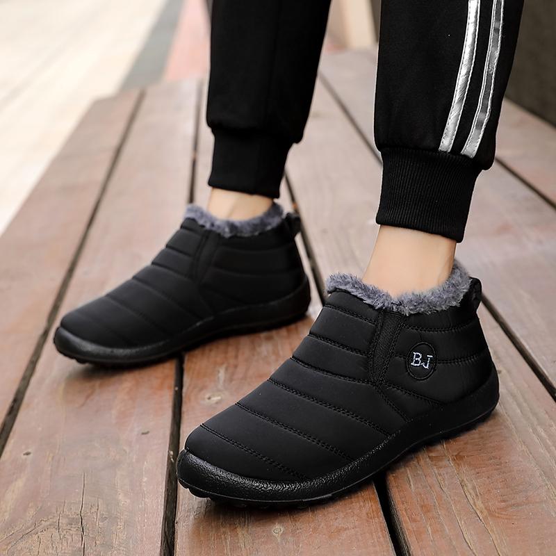 Men's/Women's Winter Boots Waterproof Fluff To Keep Warm Large Size Snow Boots