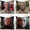 Game Baldurs Gate Astarion Cushion Cover Cushion Covers Natural Linen Breathable Sofa Bedroom Decor Pillowcase