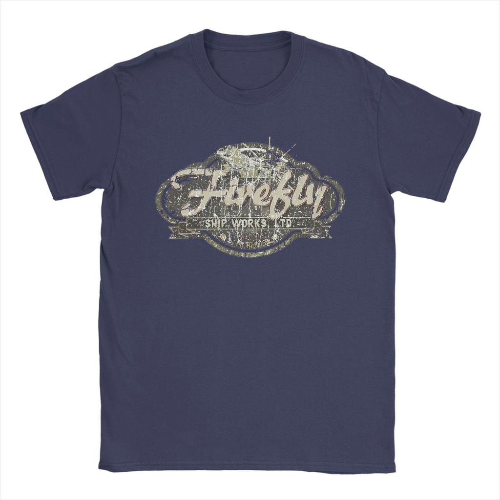 Firefly Serenity Ship Works Ltd TShirt Unisex  Y2K Funny TShirts Summer Round Neck Novelty Tee Shirt Custom DIY Big Size Tops