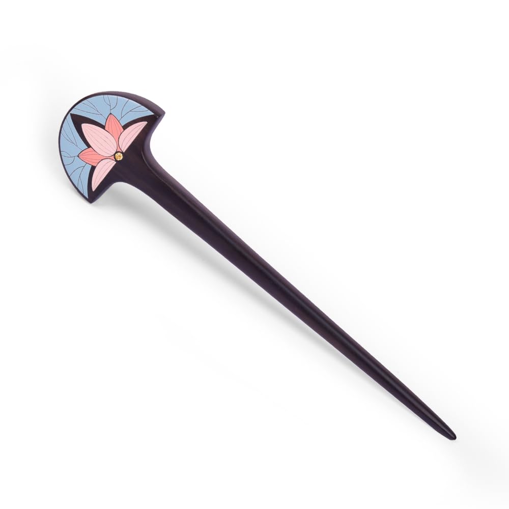 

ТАН МУЦЗЯН Канзаши лаковая заколка для волос от Тан Деревянное украшение для волос на каждый день (Японский орнамент) Мокушо. использование. Фуё.