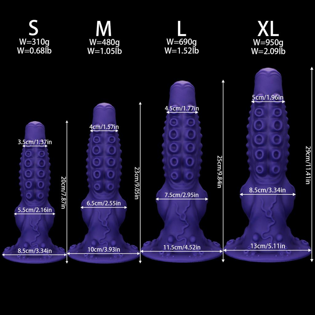 Octopus Tentacle Shaped Octopus Premium Silicone Anal Plug Penis Soft Anal Expansion Sex Toy