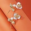Rose Pearl Plate Brooch Female Temperament Pin 100% Match Coat & Suit Corsage Long-lasting Color Exquisite Cute BFF Gift
