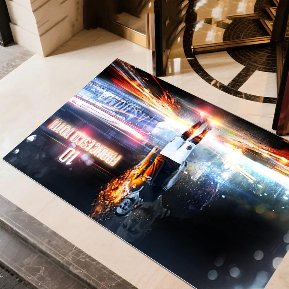 Francesco Totti's Legacy Floor Mat Suitable for Dormitory Living Rooms Hallway Dining Room Anti-slip Rug Anime Office Decor