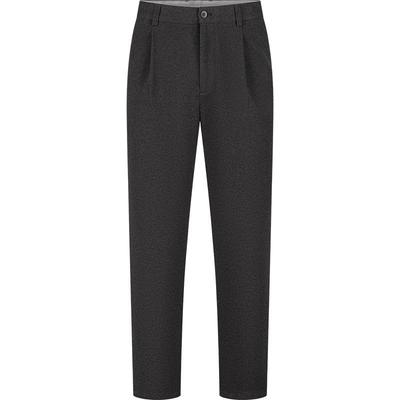 Qipai Men's Brushed Stretch Tapered Cropped Casual Pants