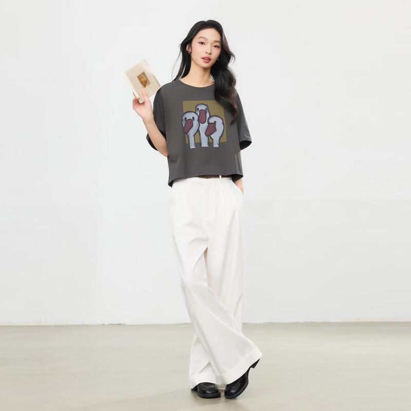 Elva' Island Summer Casual Print Short Sleeve T-Shirt