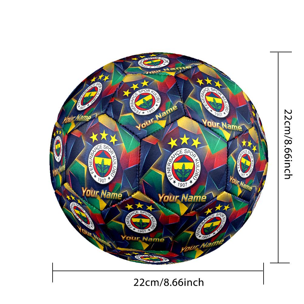 Size 5 Football Custom Name Text, Outdoor Training Soccer BallFenerbahçe FC