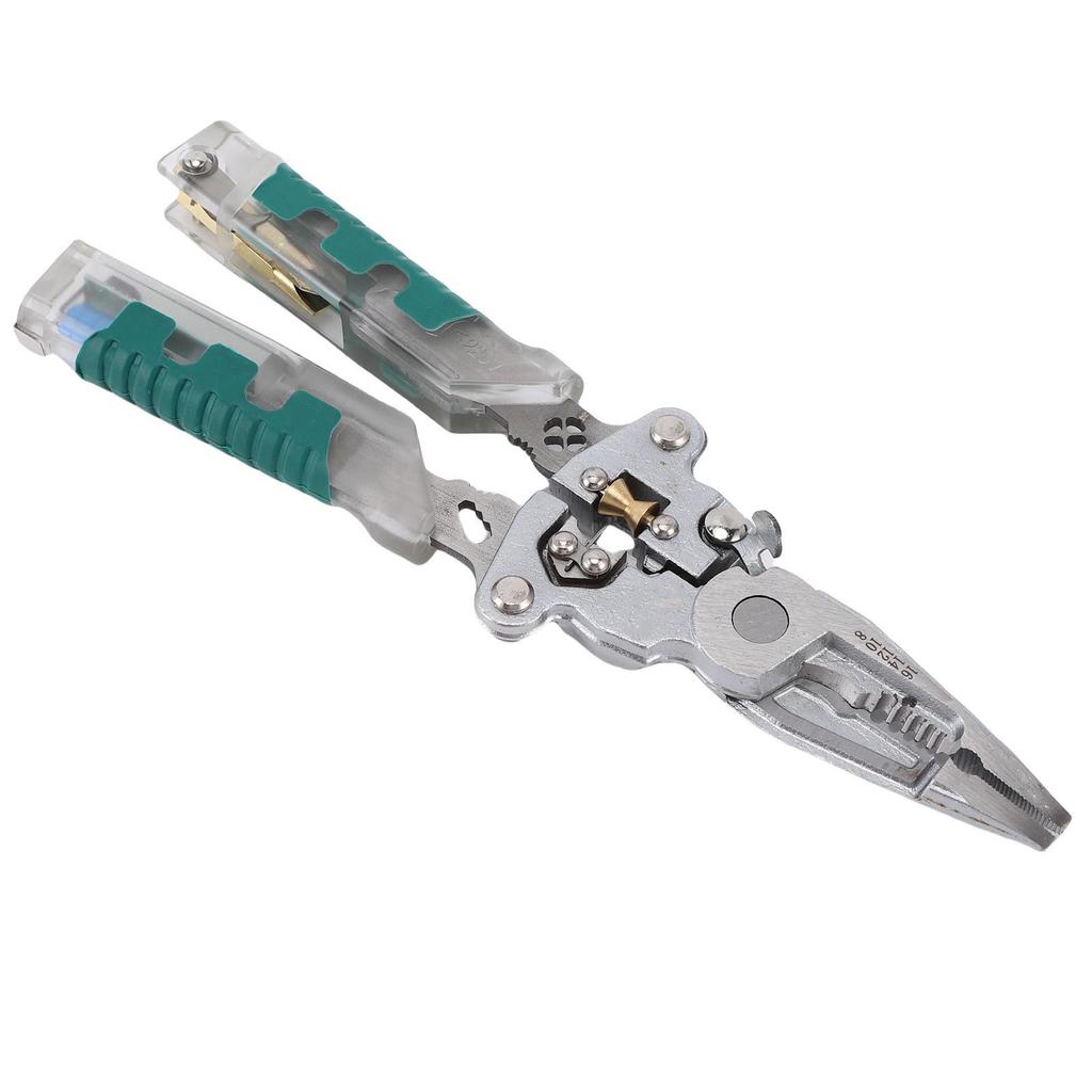 Multifunctional Wire Stripper Foldable Wire Crimper Cutter Voltage Tester Electrical Pliers for Maintenance