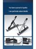 Portable Aluminum Laptop Stand with RGB Lighting and Cooling Support