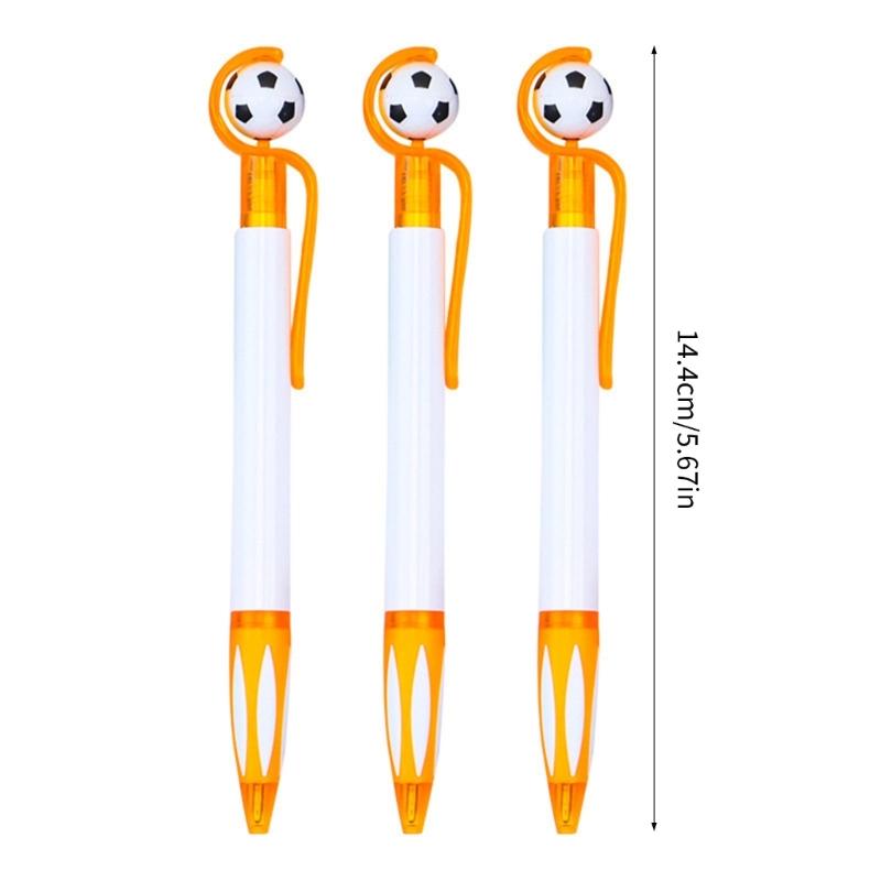 12Pcs Football Ballpoint Pen 1.0MM Retractable Ballpoint Pen Soccer Pen Refillable Signing Pen for Writing Journaling