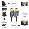 Thsucords DisplayPort Certified Ultra Slim Thin 8K 4K DisplayPort Cable Supports for and Monitors Cables, 0.5M (2-Pack), & 1.4 (DP Cable), 8K@60Hz,
