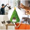 Christmas Tree Cat Bed Material Indoor Kitten Tent Material Set House Cave Craft Furniture Decorations for Pets Cats Dogs