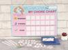 Inkdotpot Kids Daily Responsibility Checklist, Hanging Chore Chart- Children  S Job Poster- Morning Evening Daily Routine- Daily Task
