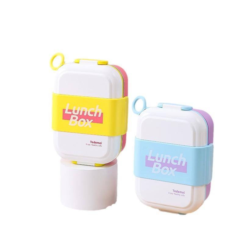 Creative Kids' Bento Lunch Box - Portable, Compact, and Ideal for Students