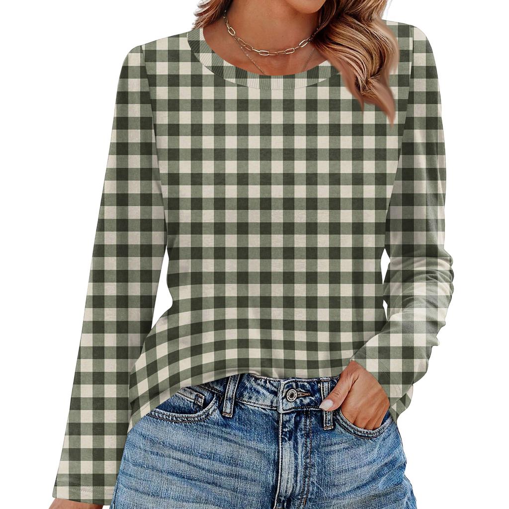 Košile s dlouhým rukávem pro ženy Roztomilý potisk Grafika Trička Halenky Běžné Velikosti Zásadní topy Pulovr