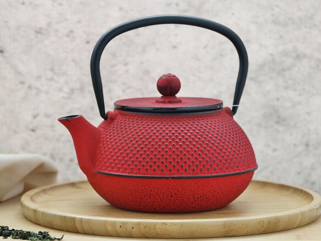 Cast Iron Kettle 0.8 L Infuser Strainer For Brewing Tea And Herbs