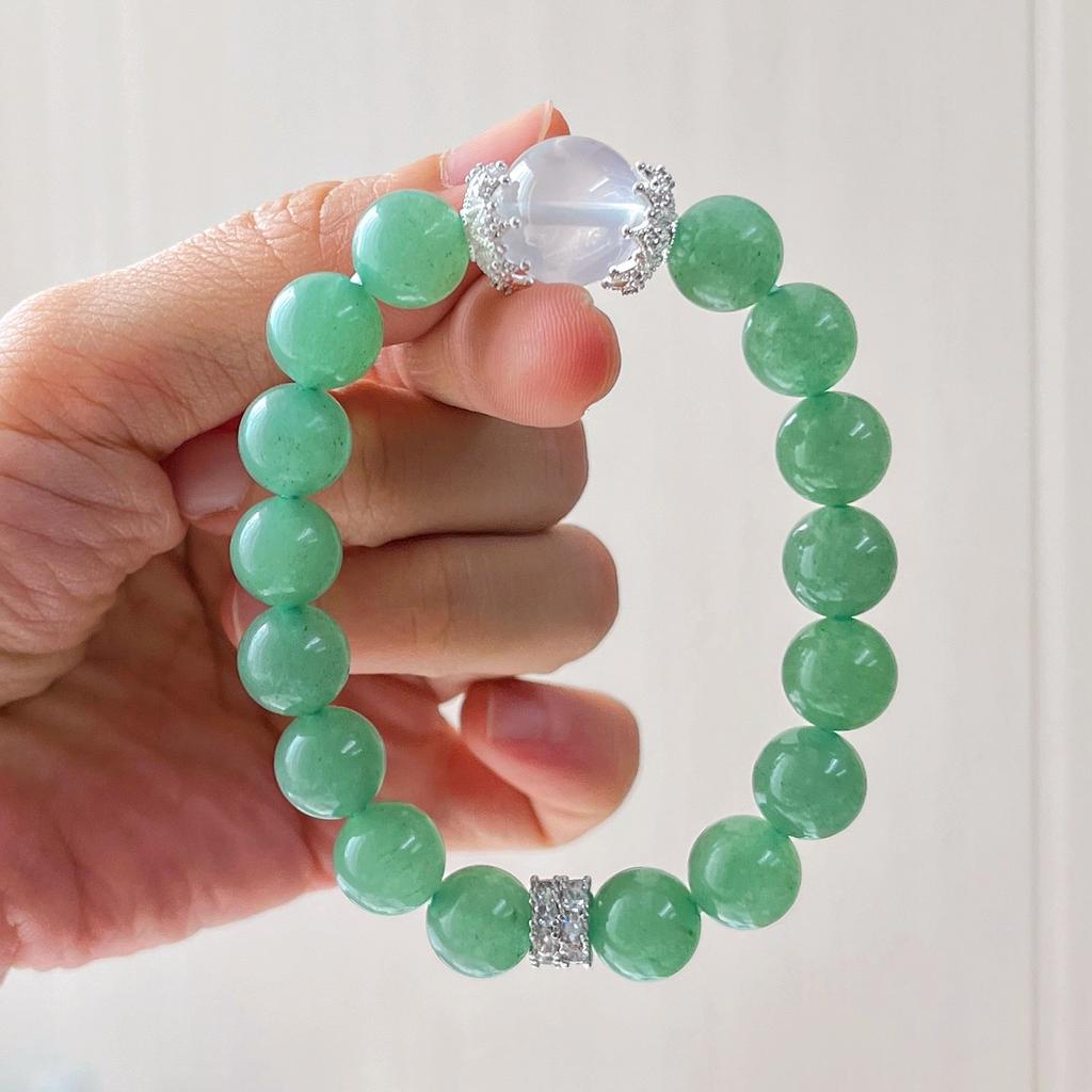 Natural Dongling Jade Milk White Crystal Design Bracelet Bracelet.