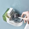 Wall-Mounted Creative Ashtray with Lid - Punch-Free, Anti-Fly Design for Home and Bathroom