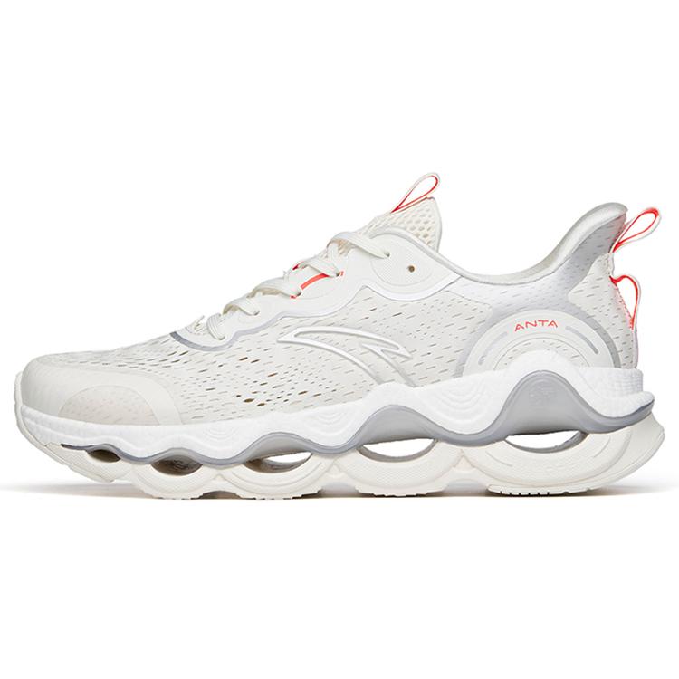 

Anta Cushioned Slip Resistant Abrasion Resistant Low Top Running Shoes Men s Ecru Silver 40