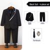 Boys' British Gentleman Suit Set - Formal Wear for Piano, Host Speech, or First Birthday