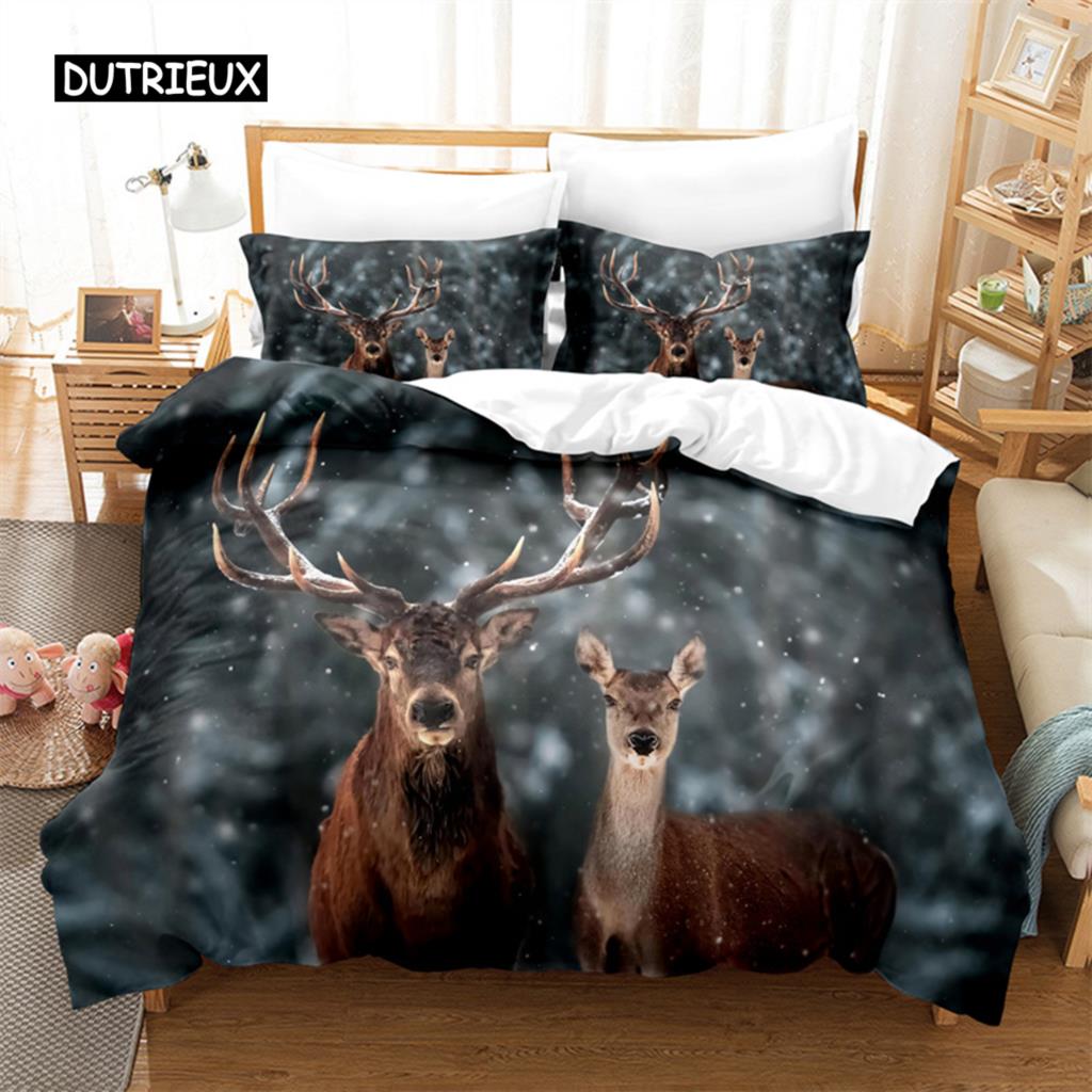 

Комплект постельного белья Animal World, комплект пододеяльников, комплект постельного белья с 3D-печатью, комплект постельного белья Queen Size, модный дизайн EU SK(260x220cm)