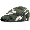 HT4837 Mens Berets Women Spring Summer Sun Cap Artist Painter Beret Hat Male Female Adjustable Ivy Flat Cap Camouflage Beret Cap