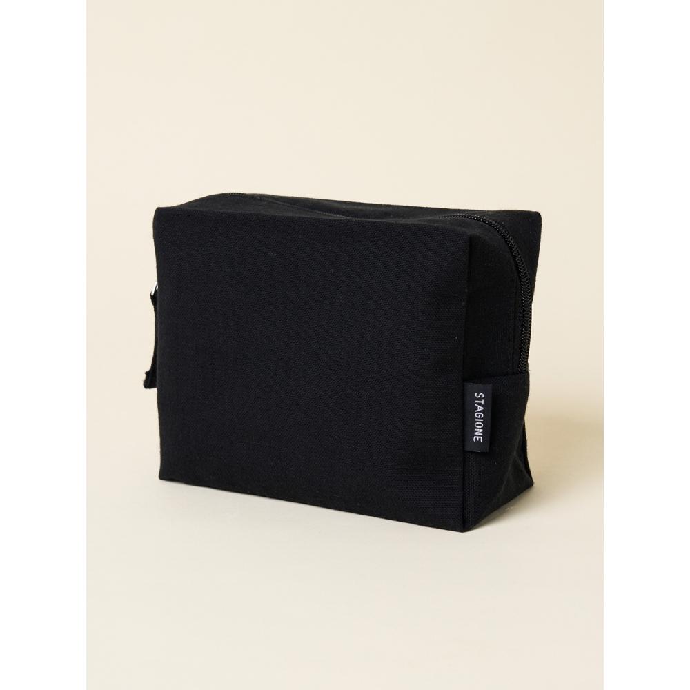 Daiso Plain Pouch Black