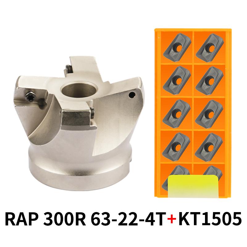 RAP 300R 50-22-4T 400R 63-22-4T 400R 80-27-5T 75 Grad Positiver Kopf 25,4 50mm APMT1135/APMT1604 CNC Fräser Planfräser