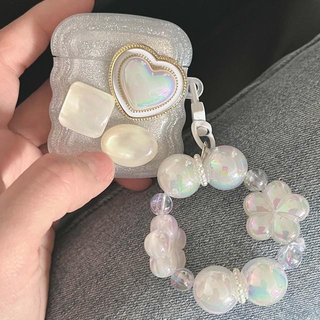 

3d рельефный драгоценный камень, блестящий милый браслет, беспроводной Bluetooth чехол для наушников для Apple Airpod 1 Pro 2 Pro 3 2nd Cartoon Box For Airpods 3 (2021)