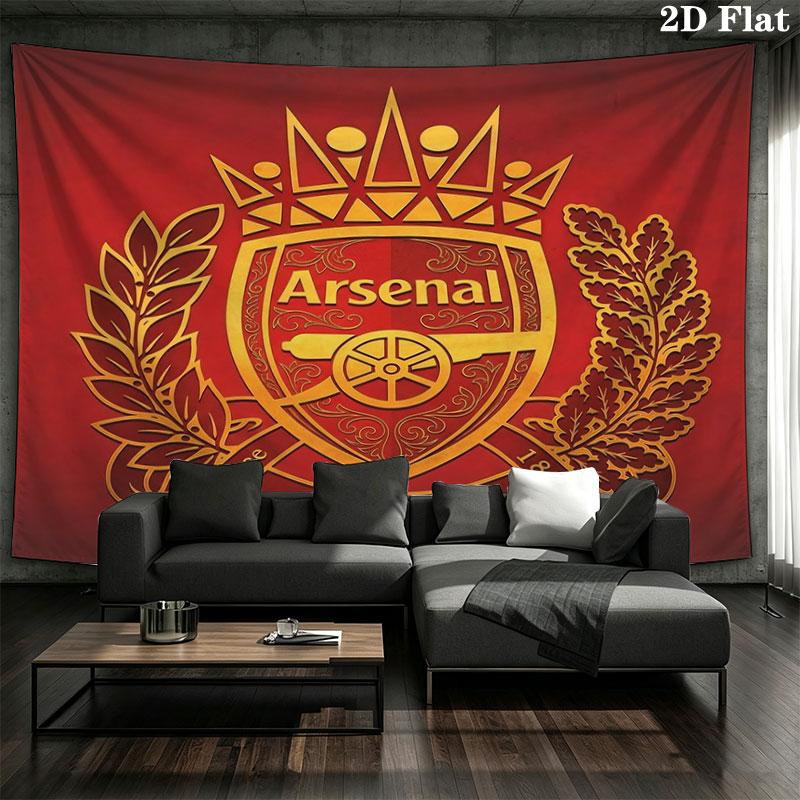 Arsenal F Custom Name Wall Tapestry Aesthetic Wall Hanging Printed Fabric Blanket Decorative Tapestries for Bedroom Living Room Home Decor