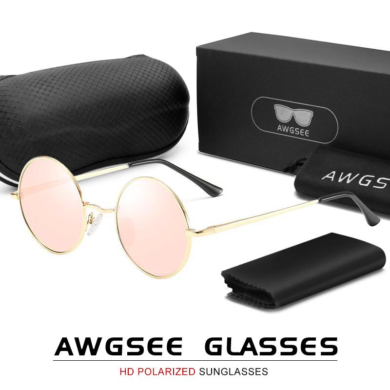 John Lennon Vintage Round Polarized Sunglasses Uomo Donna Hippie