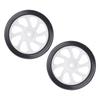2PCS Air Compressor Wheel ABS and Rubber Universal Air Compressor Wheel Replacement