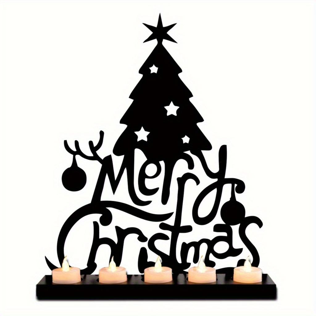 Metall Kerzenhalter Dekorative Feiertagsgeschenk Weihnachten