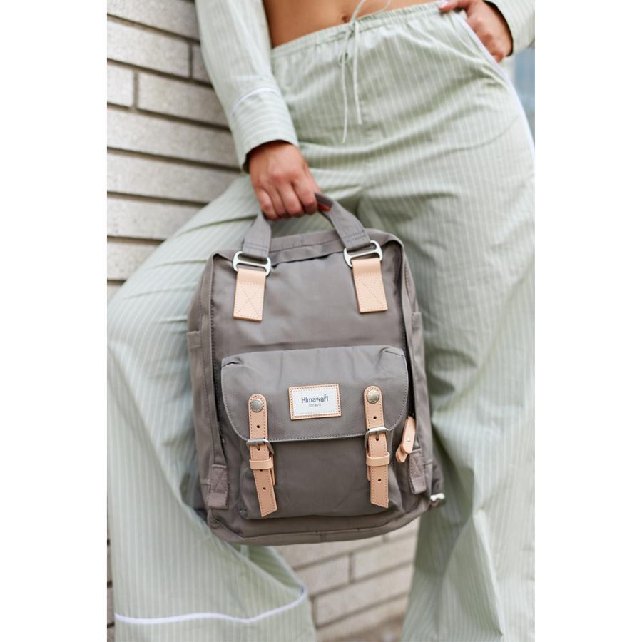 Spacious Backpack with Space for a 14" Laptop, Gray - Himawari