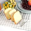 1Pc Practical Taco Holder 4 Wave Shape Stainless Steel Food Rack Hard Shells Kitchen Tools